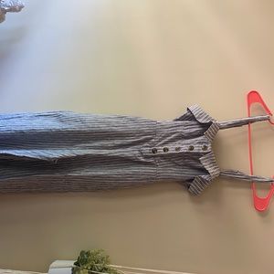 AE striped jumpsuit; size 00